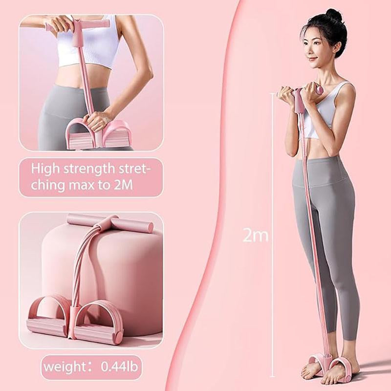 Upgraded Pedal Resistance Band - Fitness Ankle Puller Stretchingband,Multi-Functional Tension Rope for Men & Women(Onlyresistance Band,No Yoga Mat)