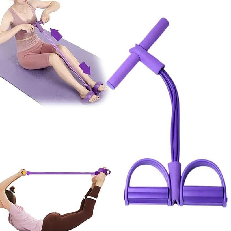 Upgraded Pedal Resistance Band - Fitness Ankle Puller Stretchingband,Multi-Functional Tension Rope for Men & Women(Onlyresistance Band,No Yoga Mat)