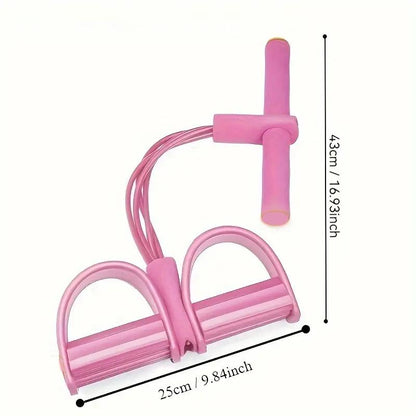 Upgraded Pedal Resistance Band - Fitness Ankle Puller Stretchingband,Multi-Functional Tension Rope for Men & Women(Onlyresistance Band,No Yoga Mat)