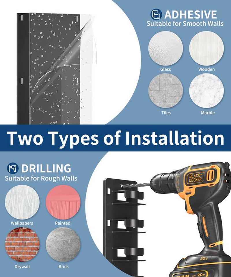 Hat Organizer for Baseball Caps 2Pack Wall Mount Hat Rack Holds up to 24 Hats Multilayer Display for Door Closet Cap Storage