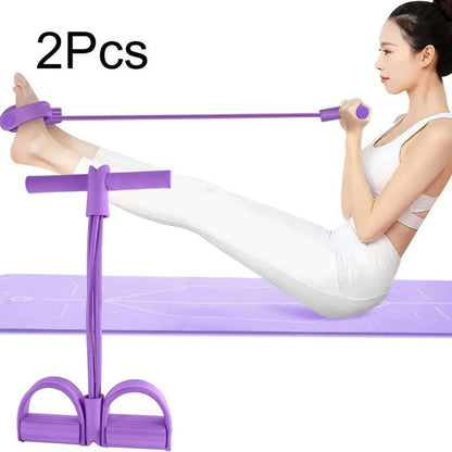 Upgraded Pedal Resistance Band - Fitness Ankle Puller Stretchingband,Multi-Functional Tension Rope for Men & Women(Onlyresistance Band,No Yoga Mat)