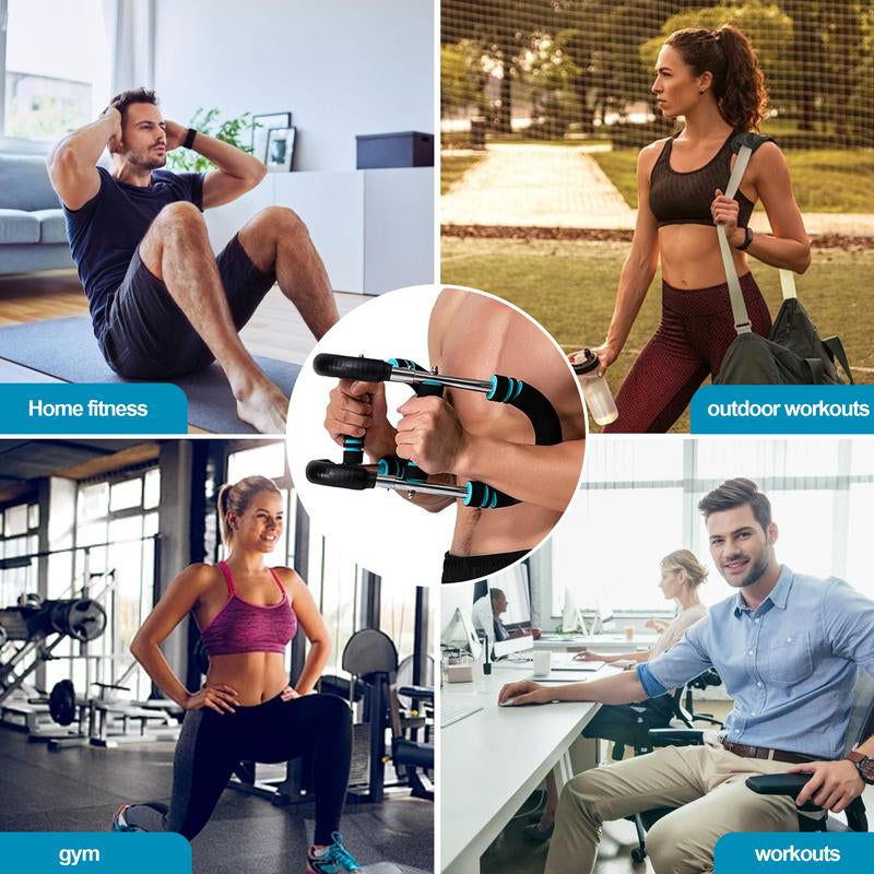 2025 Pro Twister Arm Trainer, Adjustable Power Twister Bar, Chest Shoulder Arm Workout Equipment, Portable Detachable Upper Body Fitness Machine for Home & Gym