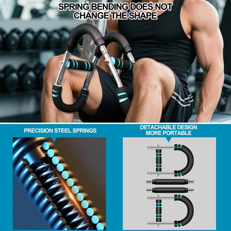 2025 Pro Twister Arm Trainer, Adjustable Power Twister Bar, Chest Shoulder Arm Workout Equipment, Portable Detachable Upper Body Fitness Machine for Home & Gym