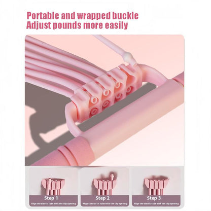 3-In-1 Multifunction Pedal Resistance Band, Elastic Pull Rope Fitness, Full-Body Workout at Home Gym, Exercise Sit-Up, Yoga, Abdominal Training