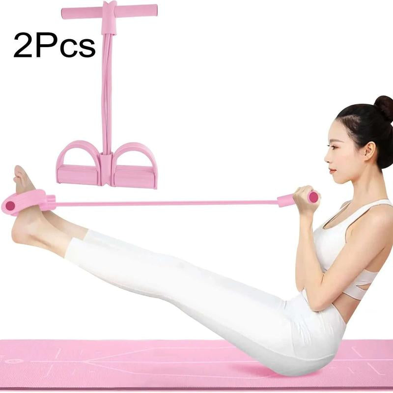 Upgraded Pedal Resistance Band - Fitness Ankle Puller Stretchingband,Multi-Functional Tension Rope for Men & Women(Onlyresistance Band,No Yoga Mat)