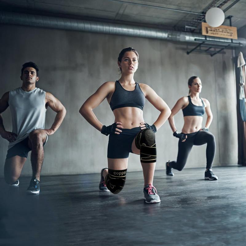 2-Pack Copper Knee Braces with Adjustable Straps for Pain Relief and Support in Arthritis, ACL, and Meniscus Injuries for Men and Women